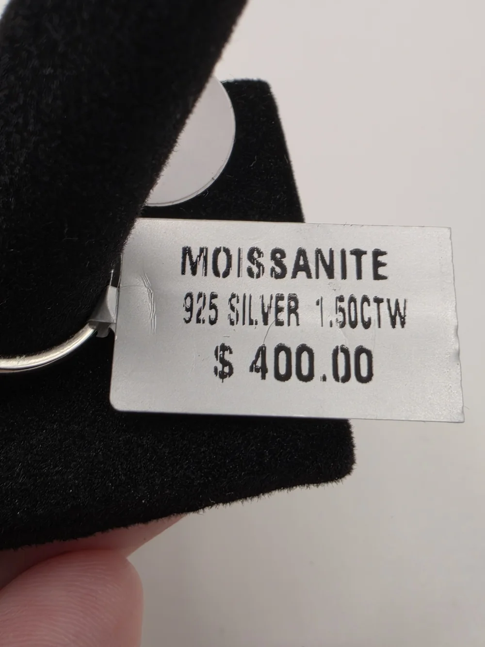 Moissanite Cross Ring S925 Size 7